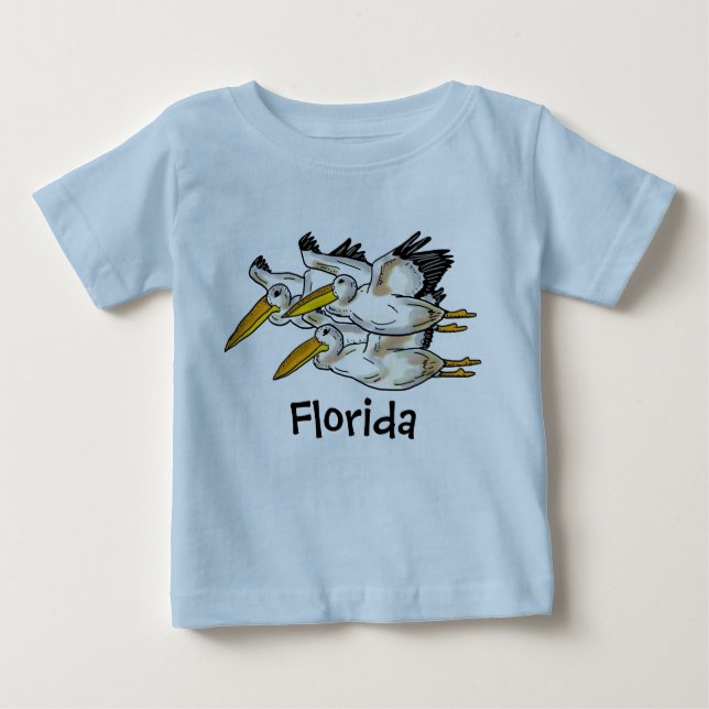 Skjorta för babyFlorida pelikan Tee (Framsida)