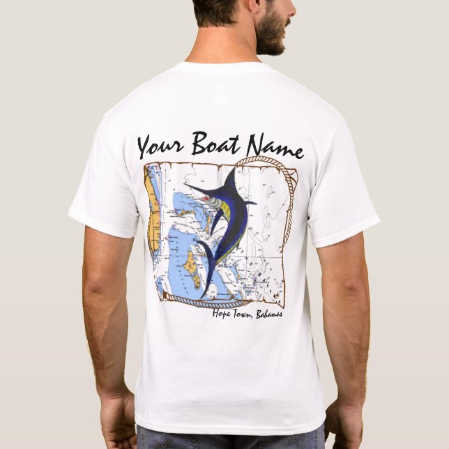 Skjorta för Bahamas Marlinanpassningsbar Tee (Baksida)