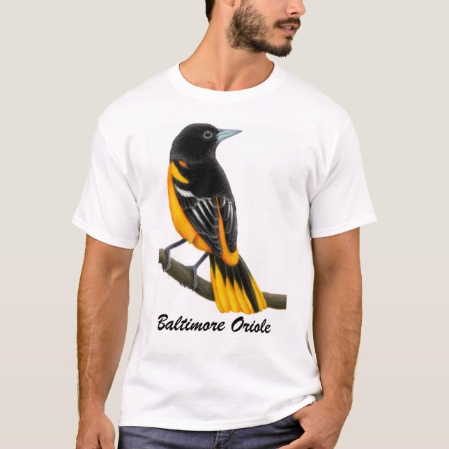 Skjorta för Baltimore Oriole vildfågel T-shirt (Framsida)