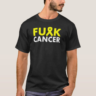 Skjorta för band för F*CK-CANCERgult Tee