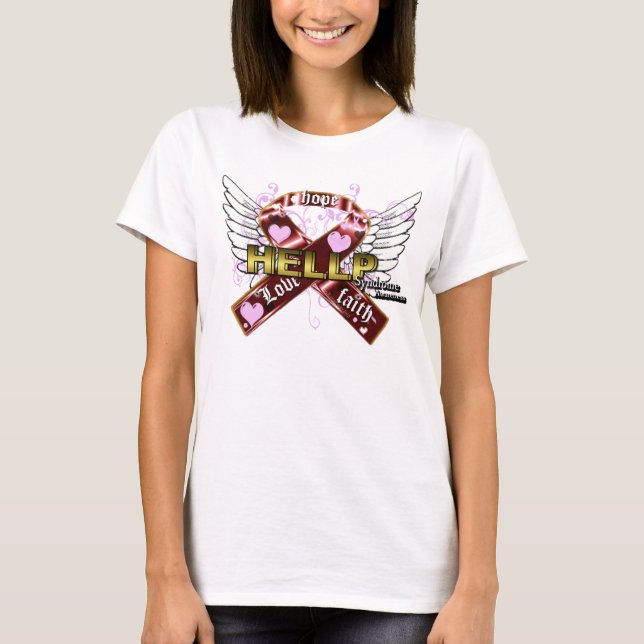 Skjorta för band för HELLP-syndrommedvetenhet T-shirt (Framsida)