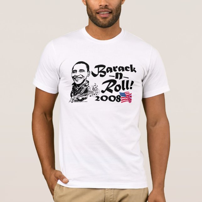 Skjorta för Barack nrulle T Shirt (Framsida)