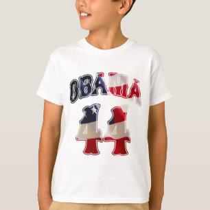 Skjorta för Barack Obama 44 flagga t Shirt