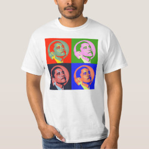 Skjorta för Barack Obama popkonst T Tee Shirt