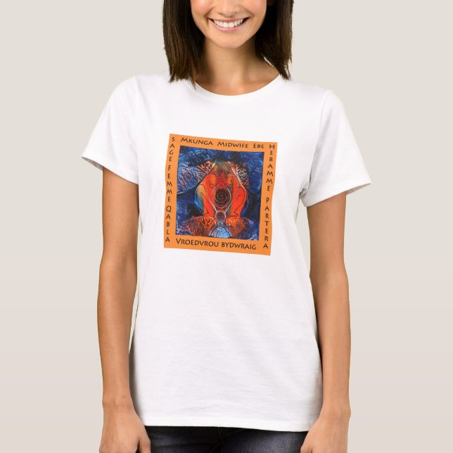 Skjorta för barnmorskaadvocacyutslagsplats t shirt (Framsida)