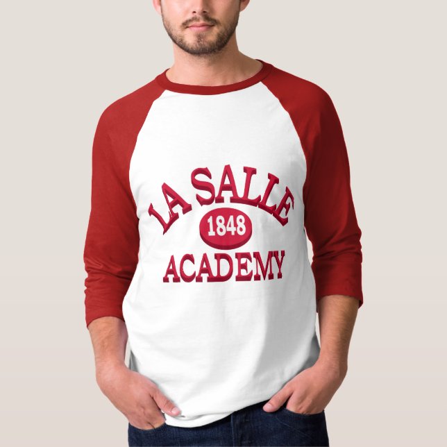Skjorta för baseball för LaSalle akademi T-shirt (Framsida)
