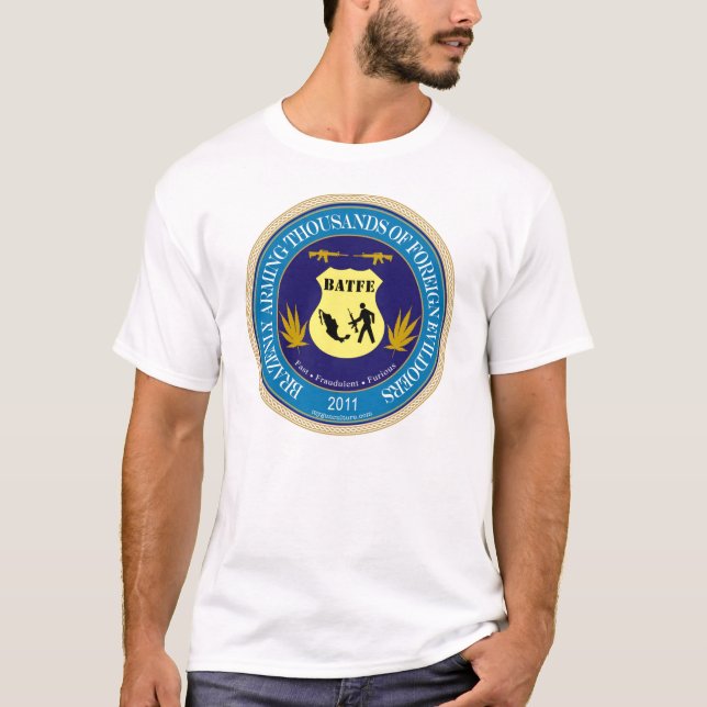 Skjorta för BATFE-/ATF-parodilogotyp T-shirt (Framsida)