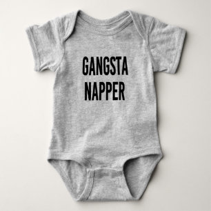 Skjorta för bebis för Gangsta Napper rolig T Shirt