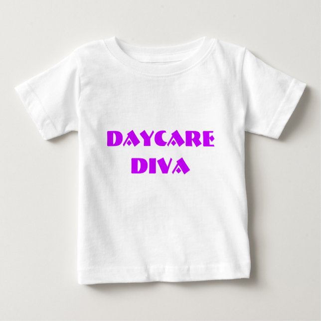 Skjorta för bebis för Sassydog DAYCAREDIVA T Shirt (Framsida)