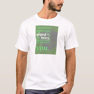 Skjorta för bibel för Psalm119:11 kristen T-shirt