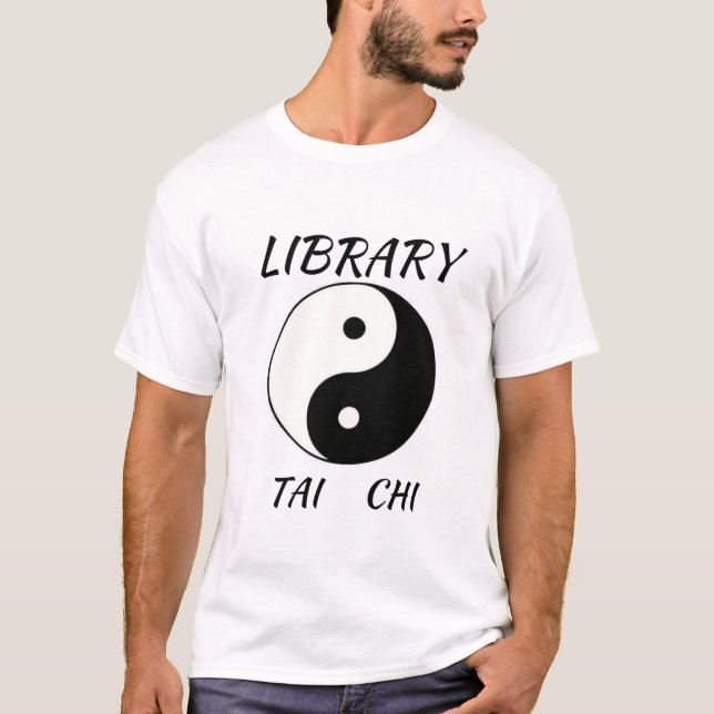 Skjorta för bibliotekTai-Chi t T-shirt (Framsida)
