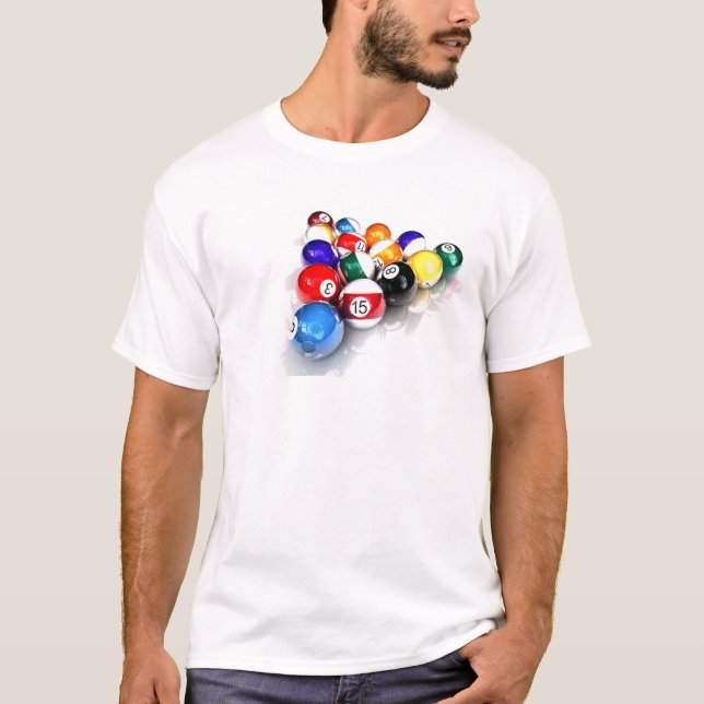 Skjorta för biljard T Tee Shirt (Framsida)