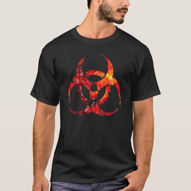 Skjorta för Biohazardsymbol t T-shirt (Framsida)