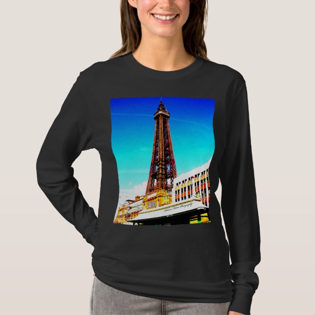Skjorta för Blackpool torn T Tee Shirt (Framsida)