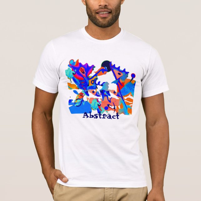 skjorta för blåttälgutslagsplats, abstrakt t-shirt (Framsida)