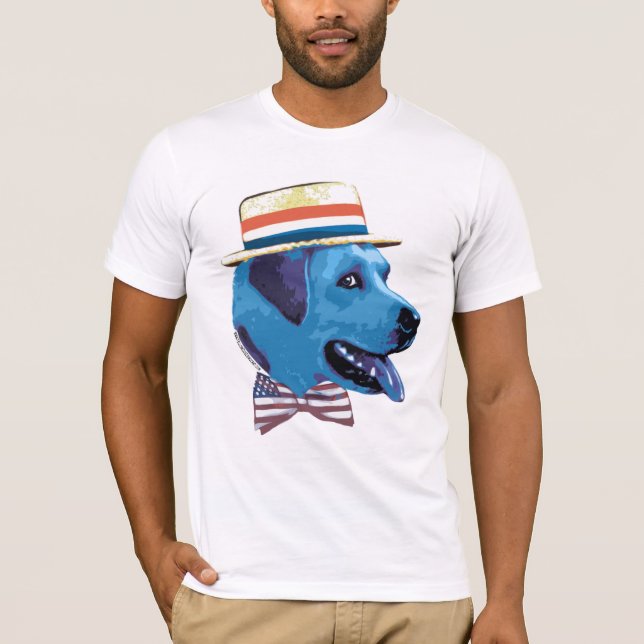 Skjorta för blåtthunddemokrat t-shirt (Framsida)