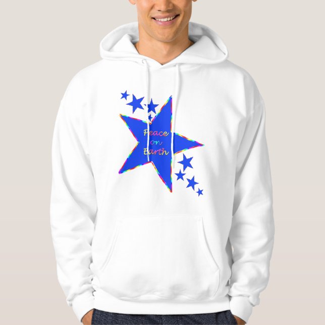 Skjorta för blåttstjärnaHoodie Hoodie (Framsida)