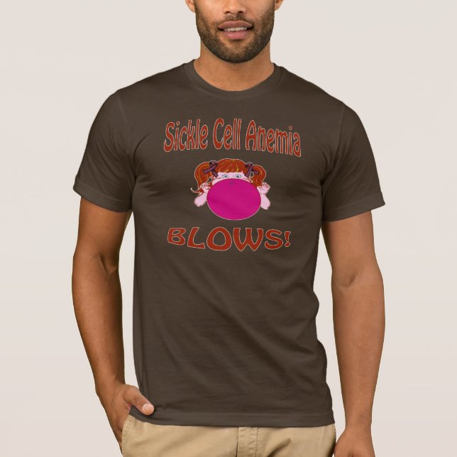 Skjorta för blodbrist för slagskäracell t-shirt (Framsida)