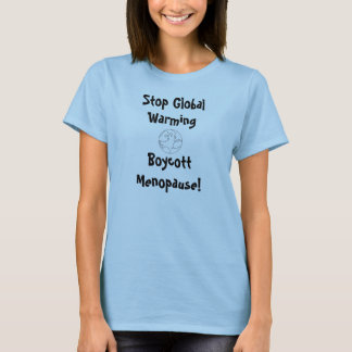 Skjorta för bojkottklimakteriumutslagsplats t-shirt