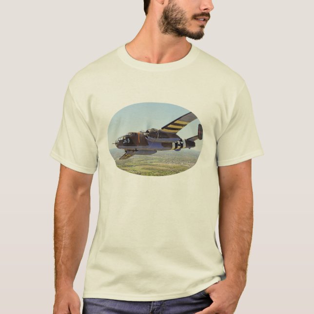 Skjorta för bombplan 2 för B-25 Mitchell T Shirt (Framsida)