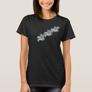 Skjorta för bomull T för vithibiskusblomma T-shirt