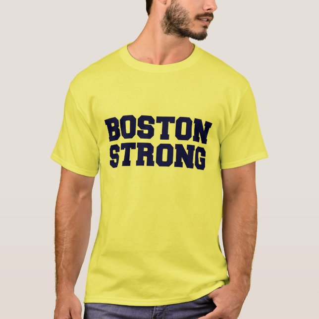 skjorta för boston stark blåtttext tröja (Framsida)