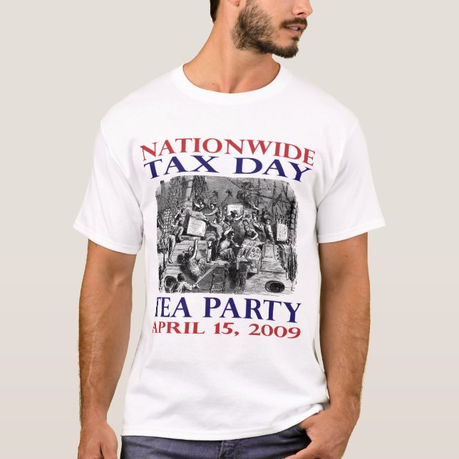 Skjorta för Boston Teaparty - manar Tee Shirt (Framsida)