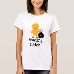 Skjorta för bowlingchick T Tee Shirt