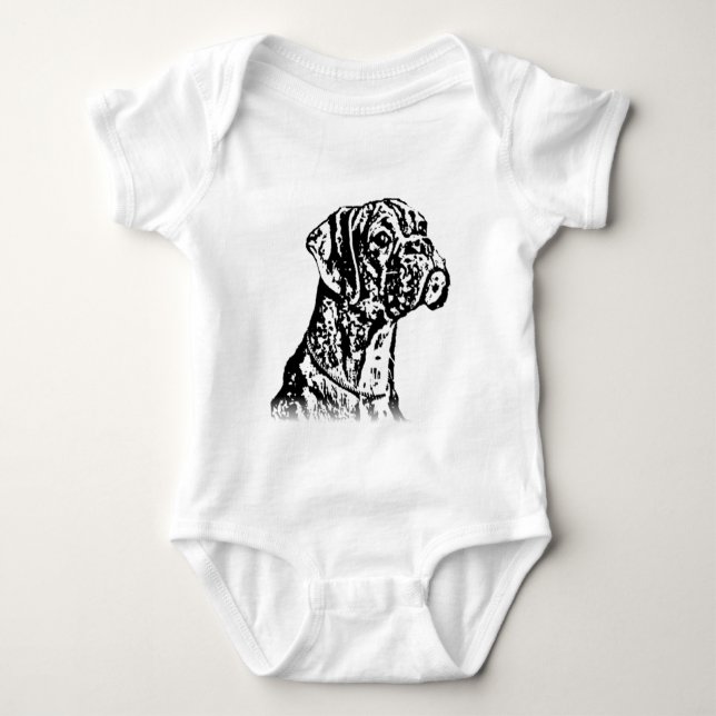 Skjorta för boxarehundbebis tee shirt (Framsida)