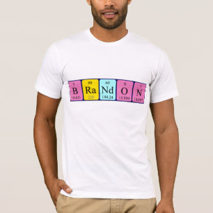 Skjorta för Brandon periodisk bordnamn Tee Shirt
