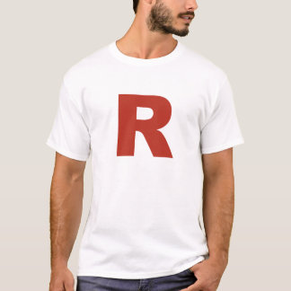 Skjorta för brev R Cosplay T Shirt