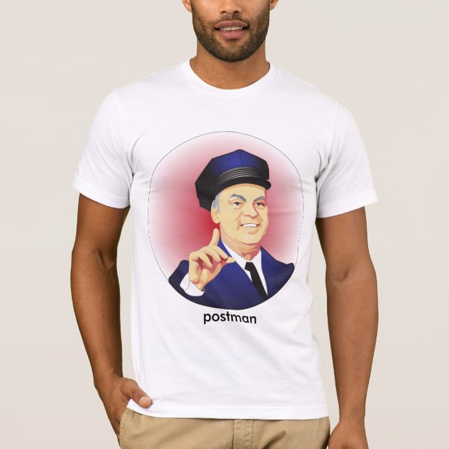 skjorta för brevbärare t t shirt (Framsida)