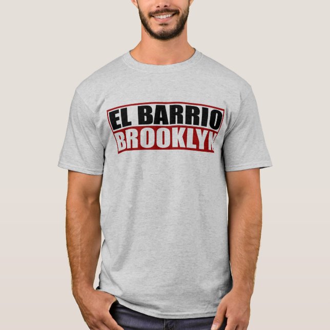 Skjorta för Brooklyn "El Barrio" logotyp T Shirt (Framsida)