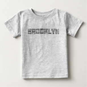 Skjorta för Brooklyn NY typografiutslagsplats, BK T-shirt