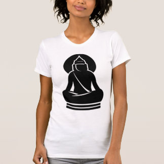 SKJORTA FÖR BUDDHA SAMMANLAGT SVART VIT T T-SHIRT