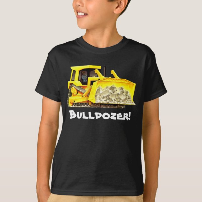 Skjorta för Bulldozer T T Shirt (Framsida)