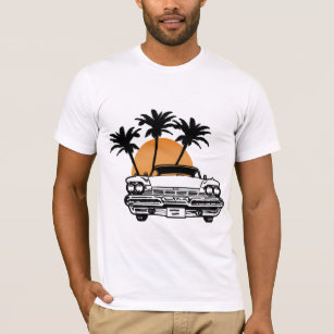 Skjorta för Cadillac bilsolnedgång T T-shirt