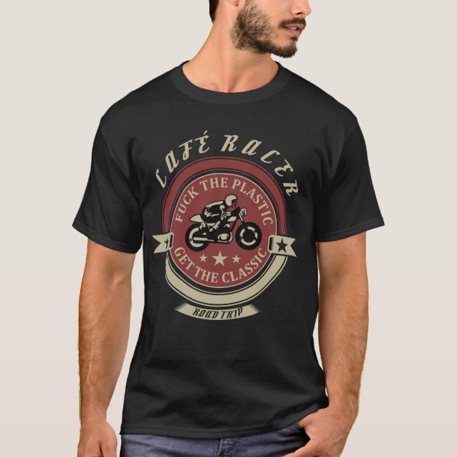 Skjorta för CafeRacer T - skjorta för Shirt (Framsida)