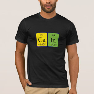 Skjorta för Cain periodisk bordnamn T-shirt