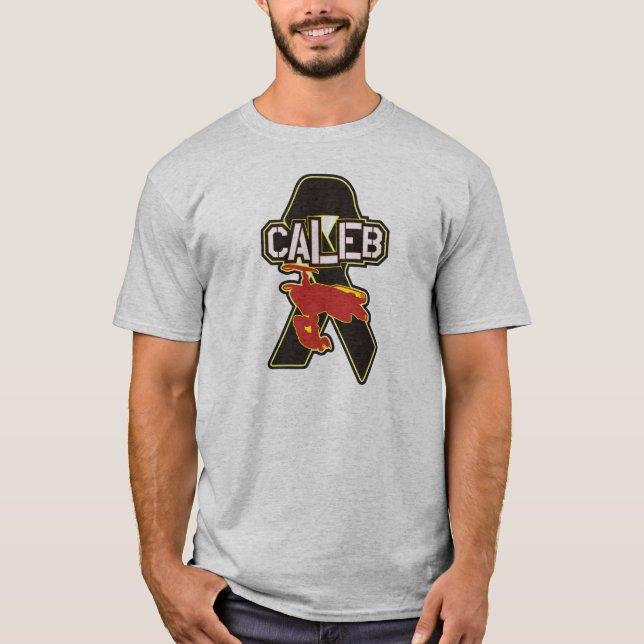 Skjorta för Caleb Moore Tributegrå färg Tee (Framsida)