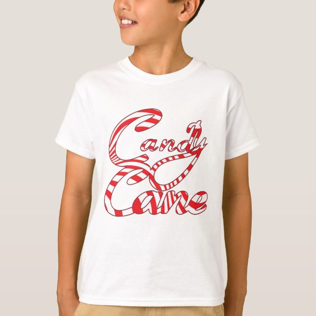 Skjorta för candy canehelgdag T - allt färgar och T-shirt (Framsida)