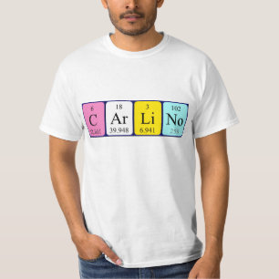 Skjorta för Carlino periodisk bordnamn T Shirt