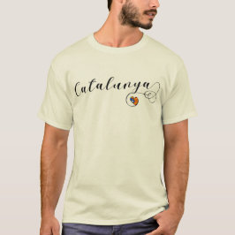 Skjorta för Catalunya hjärtautslagsplats, Catalan T-shirt