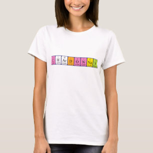 Skjorta för Chardonnay periodisk bordnamn Tee Shirt