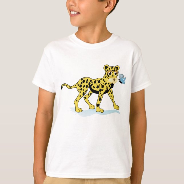 Skjorta för Cheetahvilda djurungar T Shirt (Framsida)
