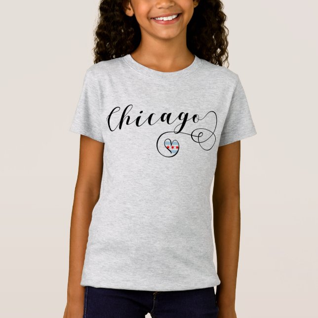 Skjorta för Chicago hjärtautslagsplats, Illinois T Shirt (Framsida)
