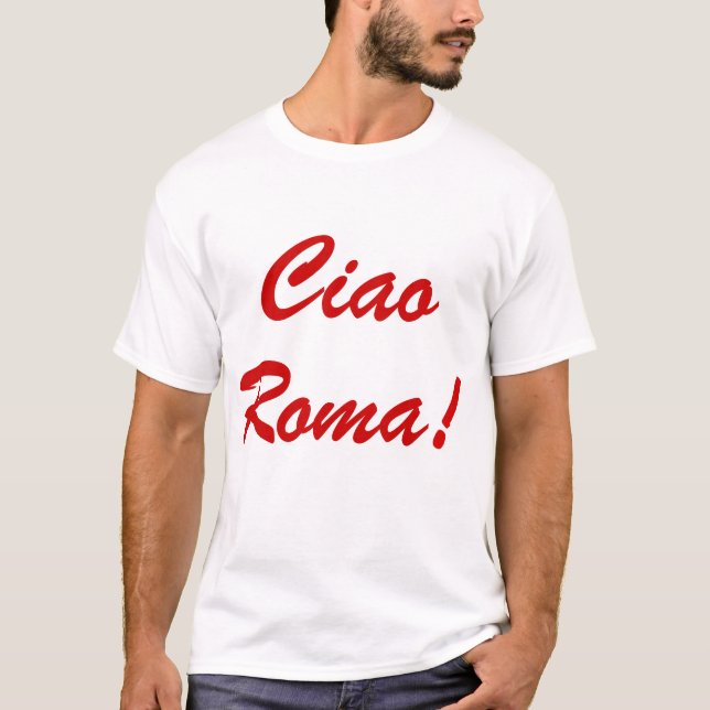 Skjorta för Ciao Roma T Shirt (Framsida)