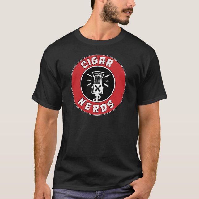 Skjorta för CigarNerds logotyp T Tee Shirt (Framsida)
