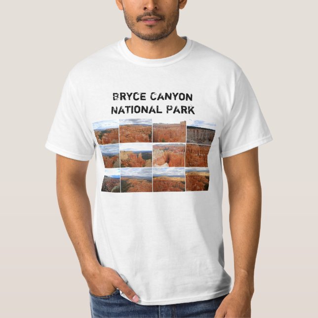 Skjorta för Collage för Bryce kanjonnationalpark Tee (Framsida)