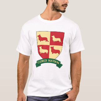 Skjorta för Corginationvapensköld T Shirt